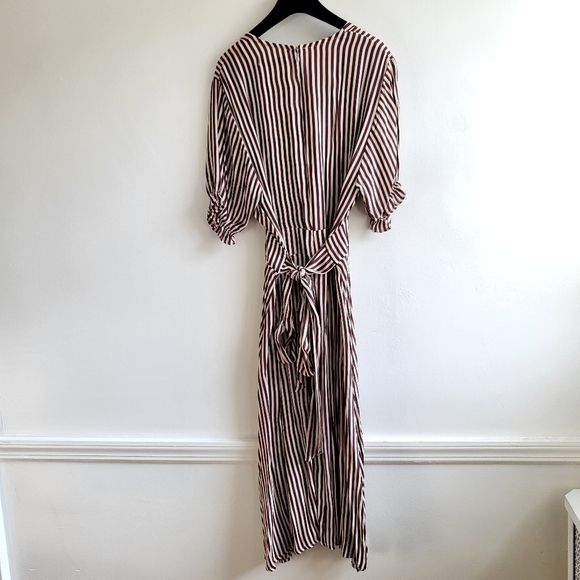 Faithfull The Brand Farah Brighton Stripe Midi Dress NWT Size 6/Medium - Picture 11 of 16
